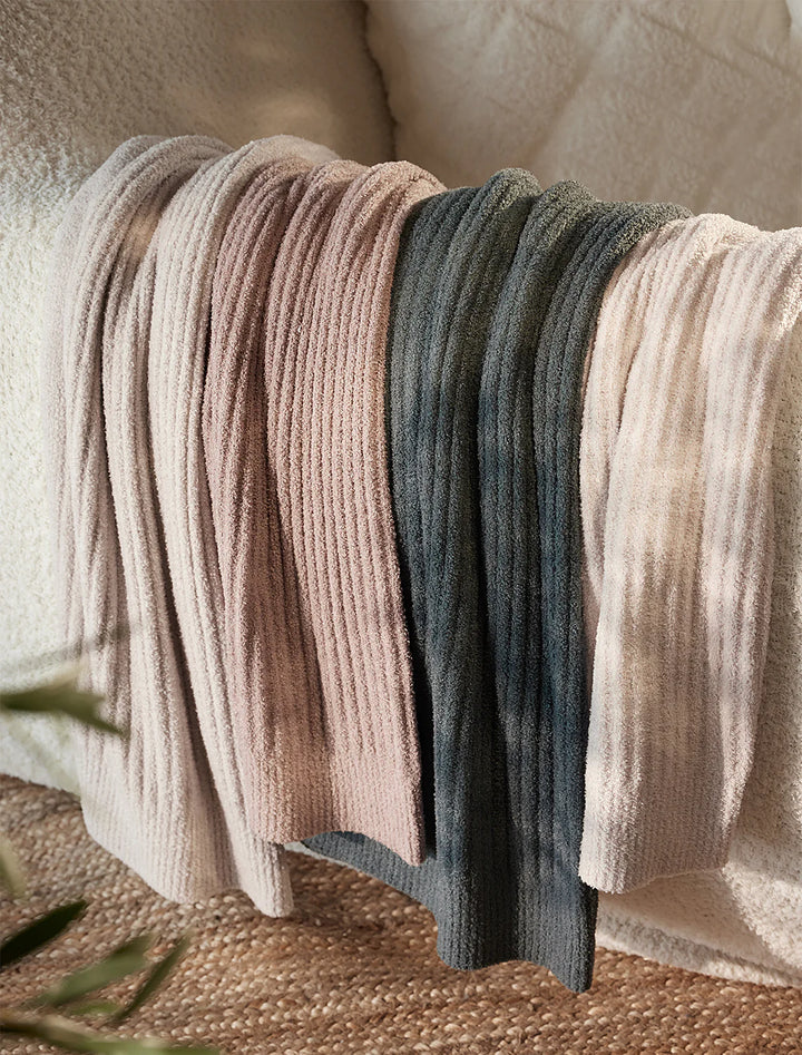 Cozychic Lite Ribbed Blanket - Deep Taupe