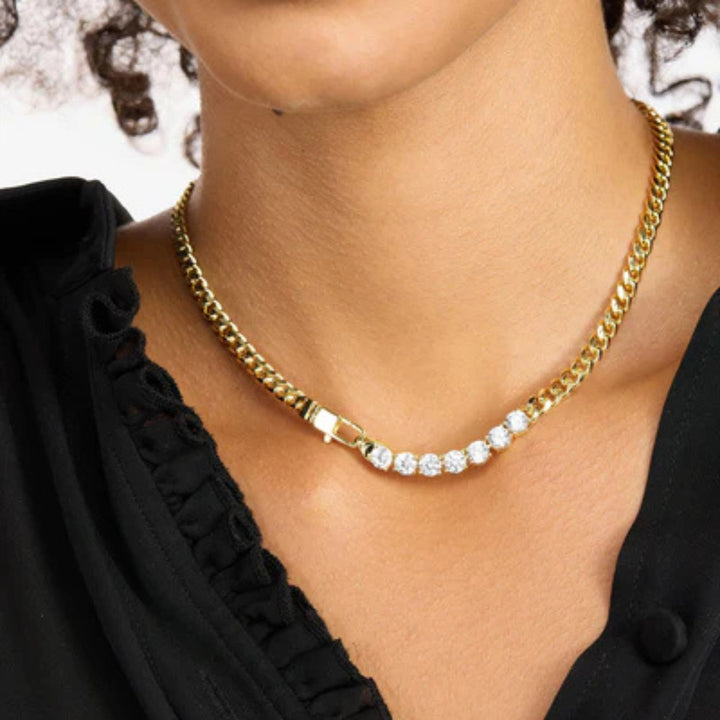 Baby Julian Loves Diamonds Necklace - Gold