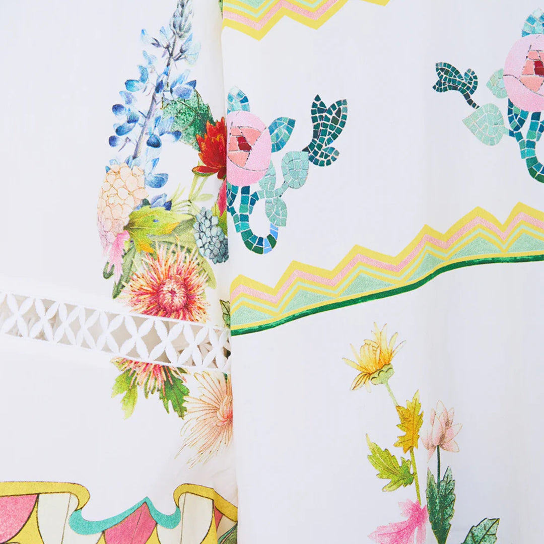 Balloon Sleeve Blouse in The Call Of Catalonia