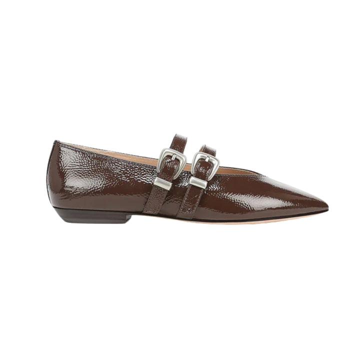 Bancroft Buckles Flat in Espresso