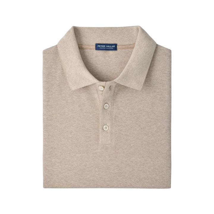 Barnes Knit Polo in Truffle