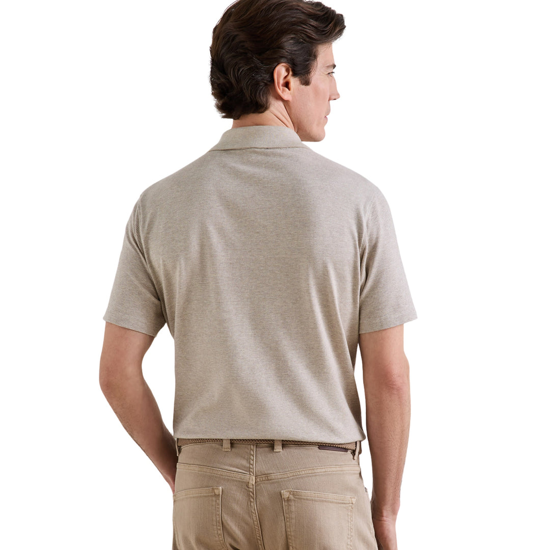 Barnes Knit Polo in Truffle