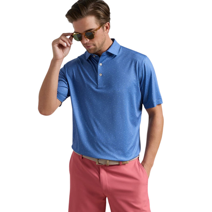 Barrier Performance Jersey Polo in Windsor Blue