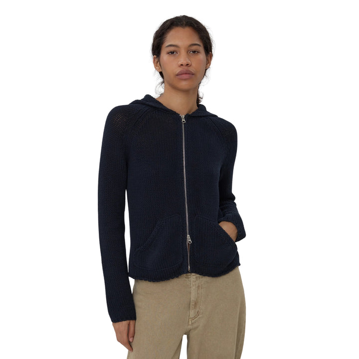 Bear Zip Up in Navy