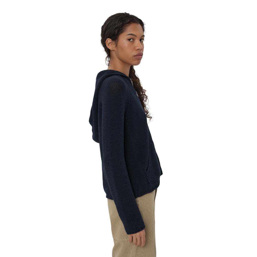 Bear Zip Up in Navy