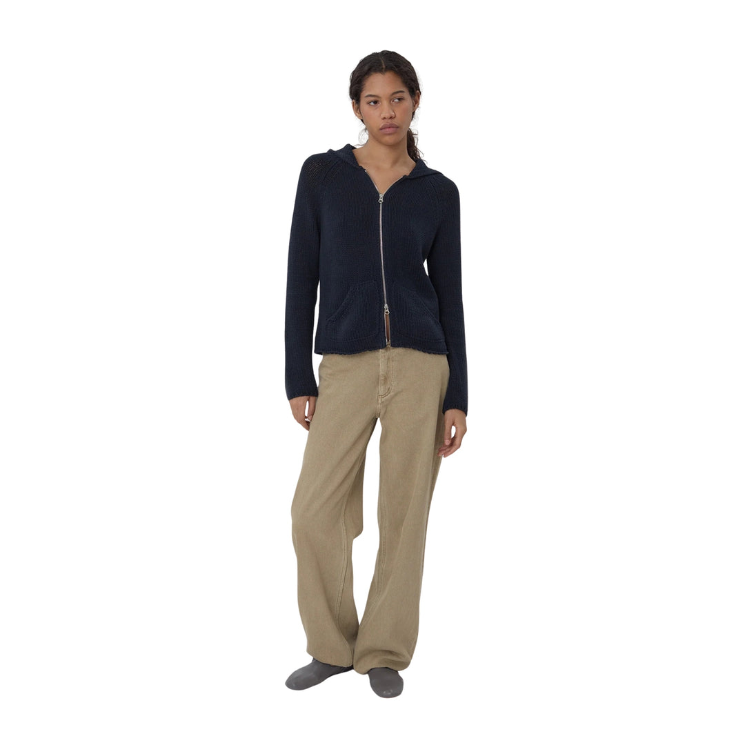Bear Zip Up in Navy