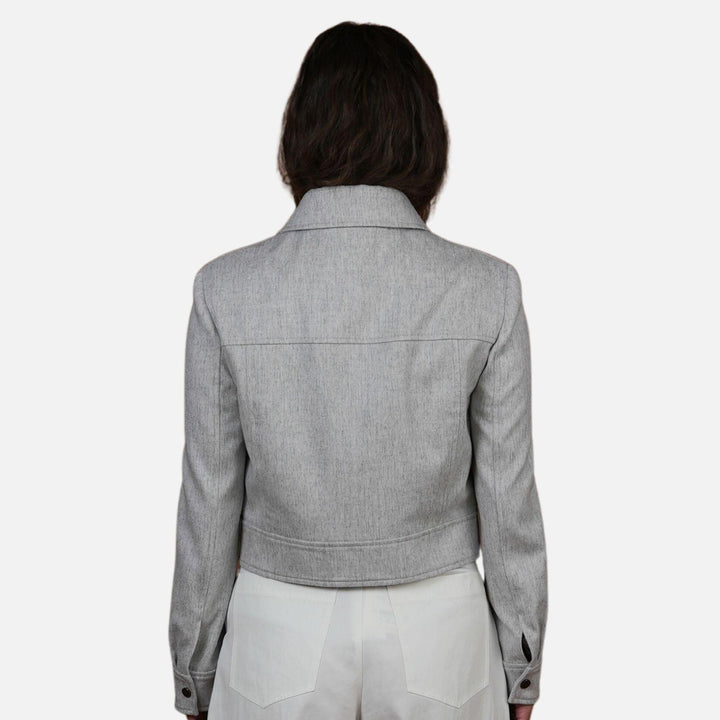 Flannel Zip Front Jacket