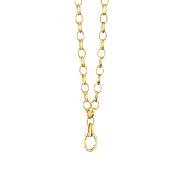 18K Yellow Gold 22" Large Belcher DYO Chain with Single Enhancer