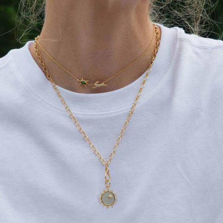 18K Yellow Gold 22" Large Belcher DYO Chain with Single Enhancer