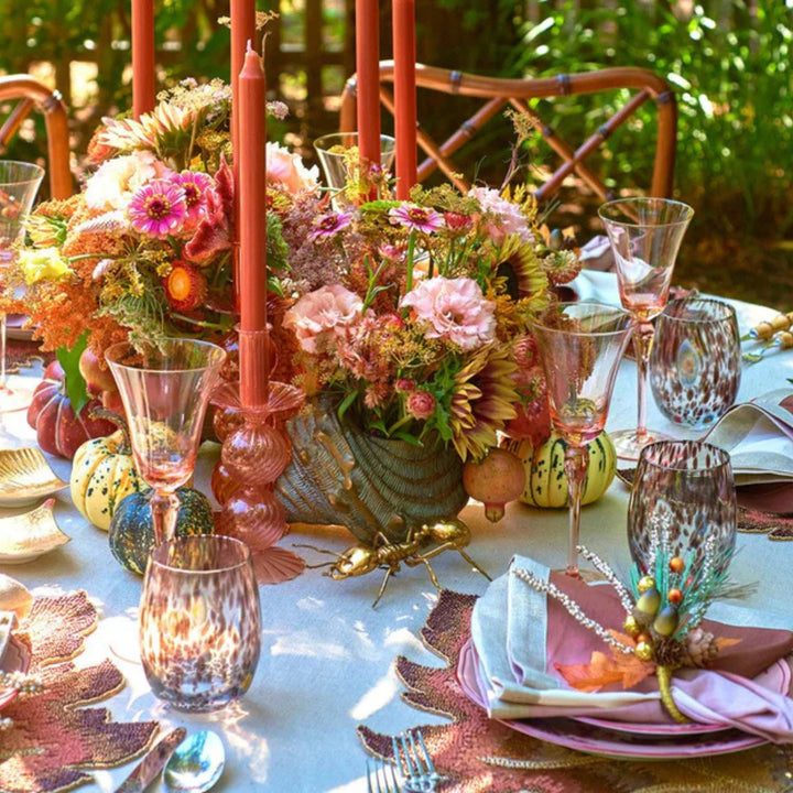 Bella Short Candle Holders - Blush, Set of 2 in a Box