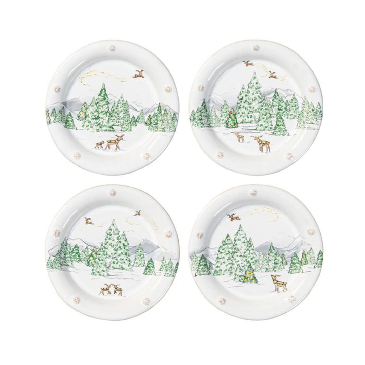 Berry & Thread North Pole Cocktail Plates Set/4