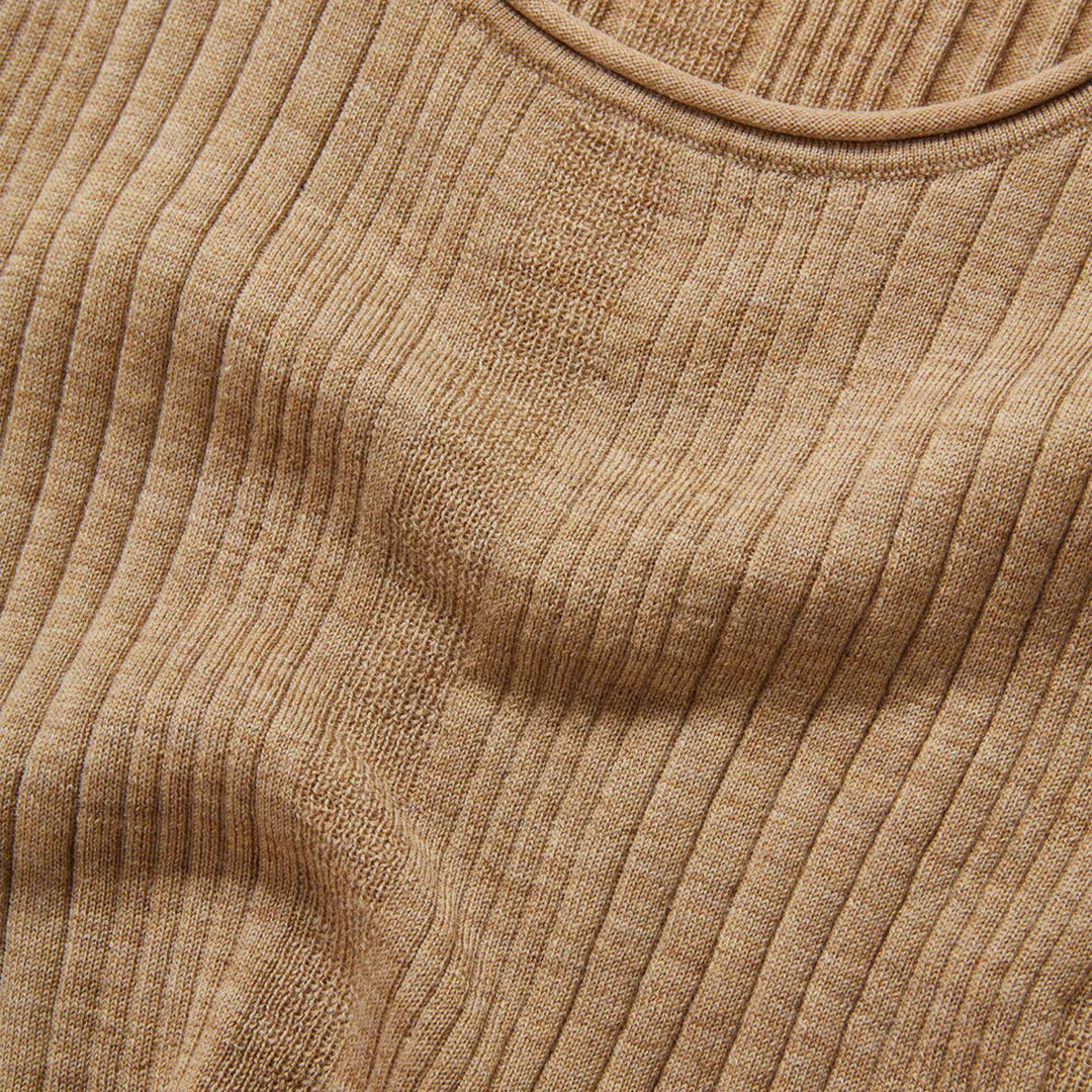 Birke Knit Tank in Dark Khaki