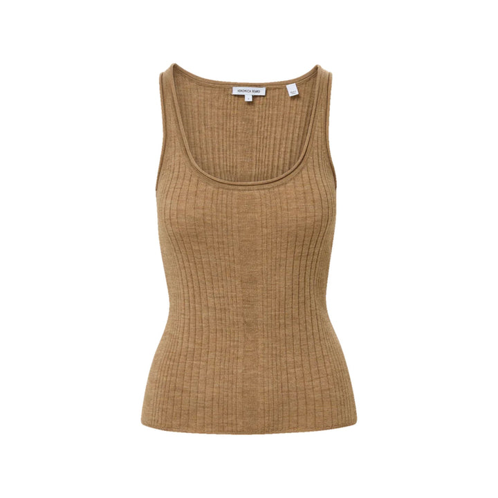 Birke Knit Tank in Dark Khaki