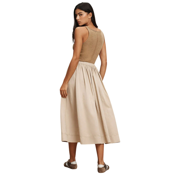 Birke Knit Tank in Dark Khaki