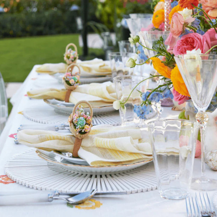 Bloom Napkin Ring in Natural/Multi