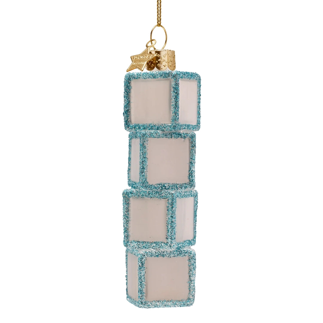 Blue Baby Blocks Ornament