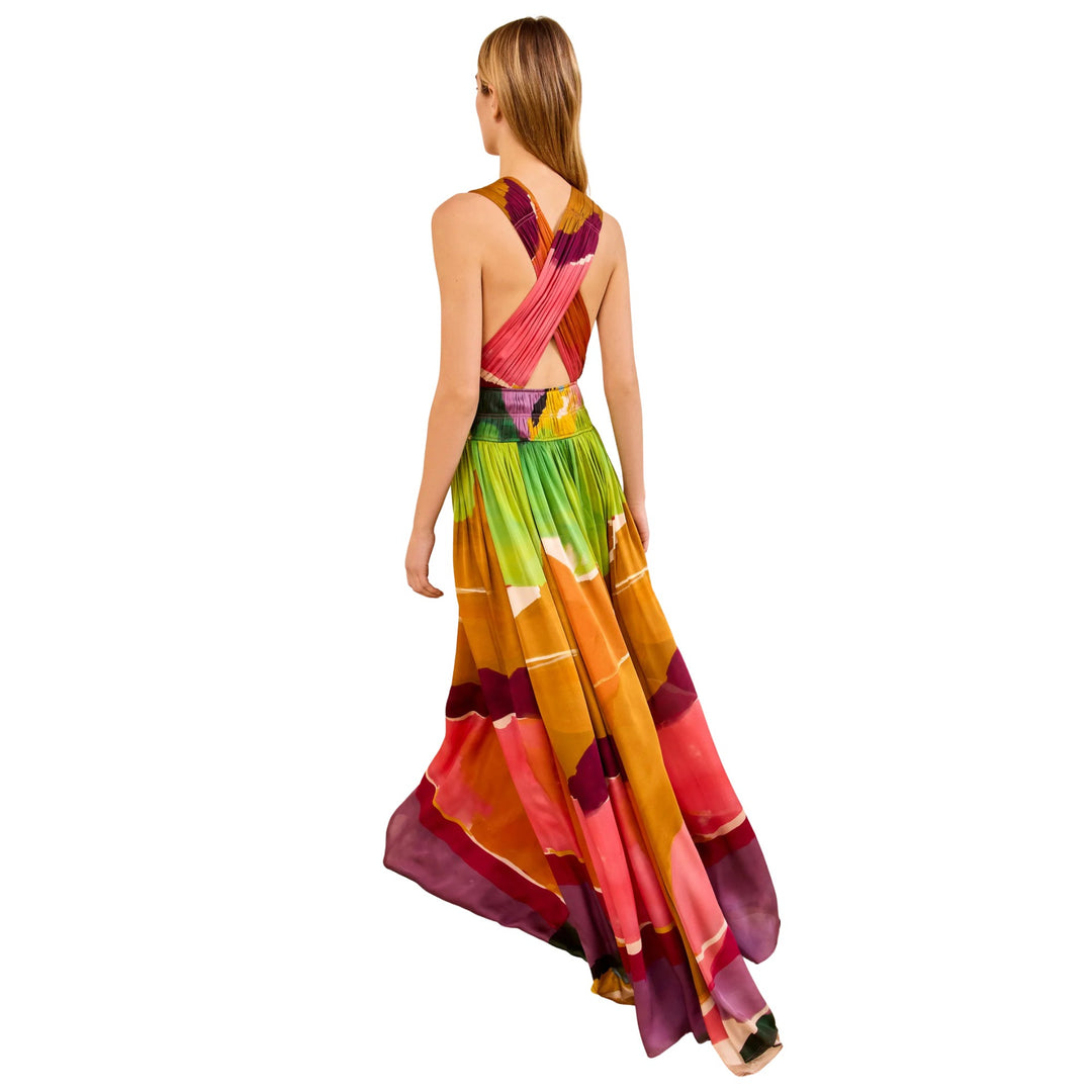 Boheme Silk Gown in Nature Abhors