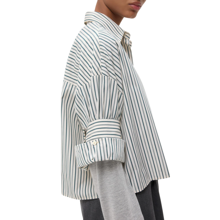 Next Ex In Dancing Striped Cotton Shirting