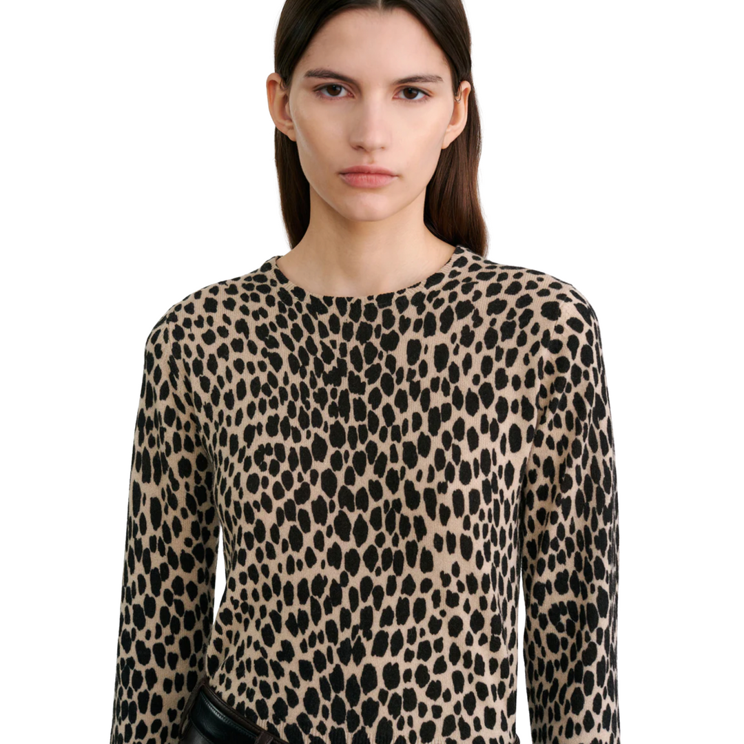 Laevin Printed Sweater in Cheetah