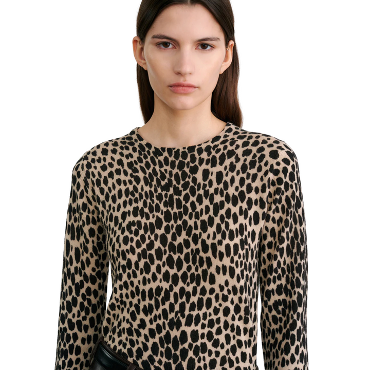 Laevin Printed Sweater in Cheetah