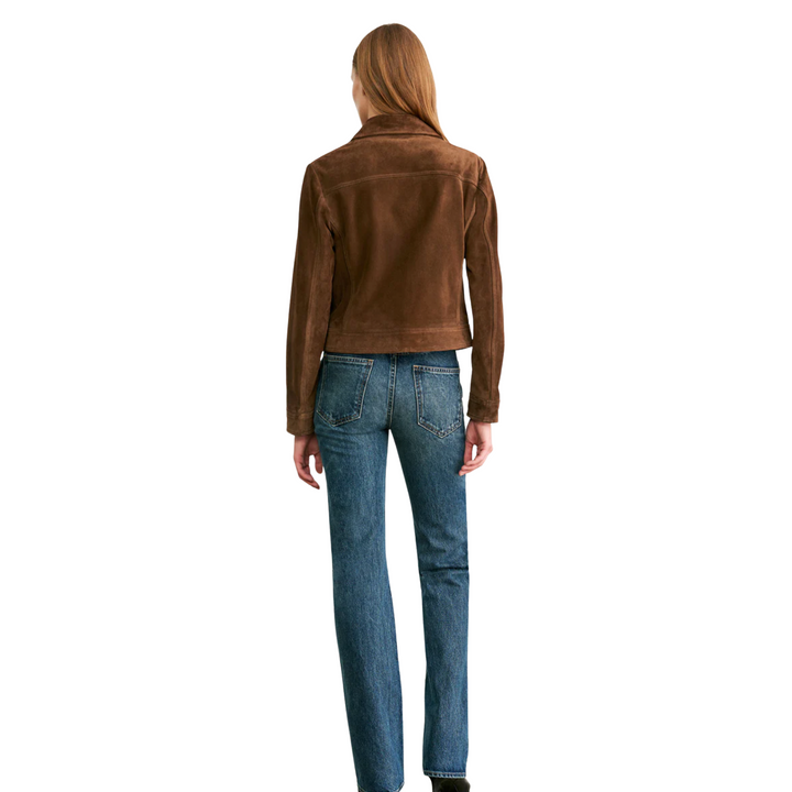 Susannah Suede Jacket in Hazelnut