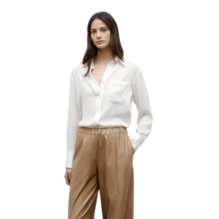 Eva Pant with Tux In Paper Leather