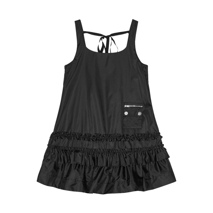 Duchesse Nylon U-neck Mini Dress