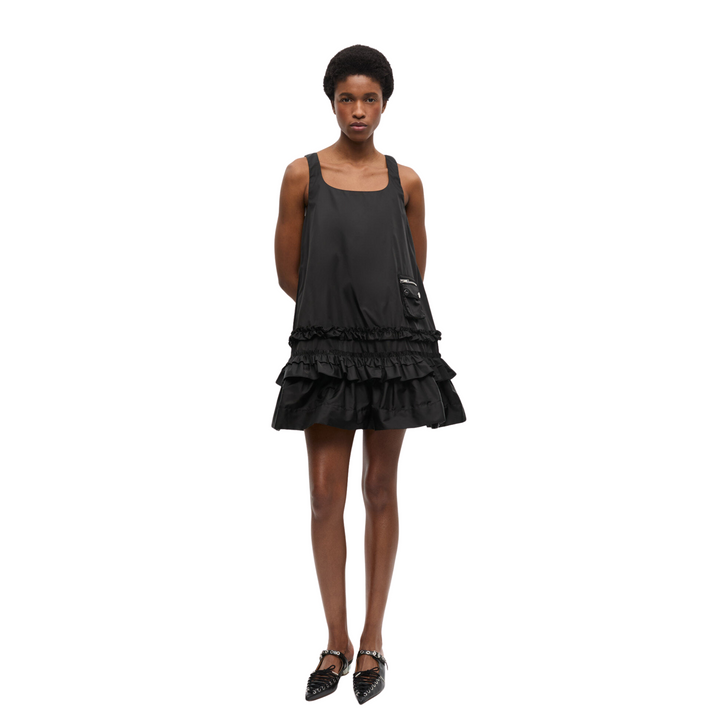 Duchesse Nylon U-neck Mini Dress