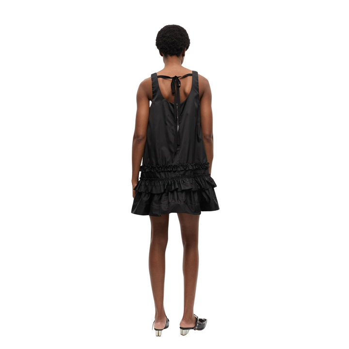 Duchesse Nylon U-neck Mini Dress