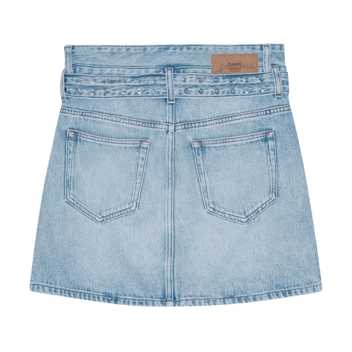 Soft Rigid Denim Mini Skirt