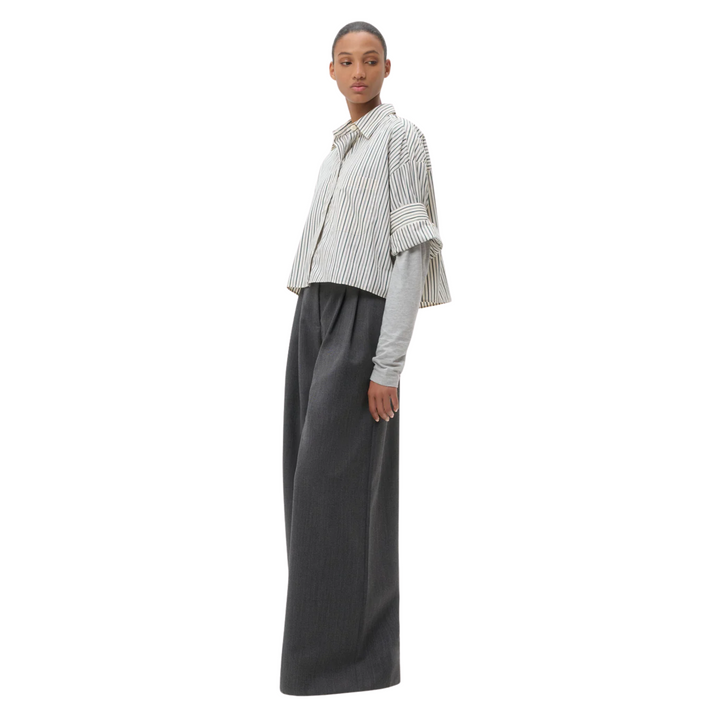 Next Ex In Dancing Striped Cotton Shirting