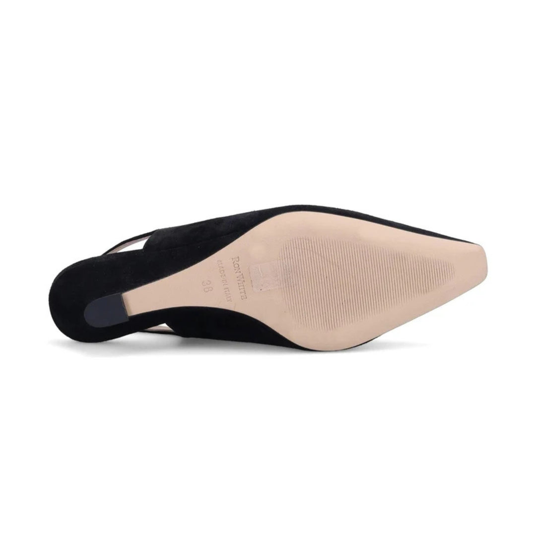 Bryne Wedged Sling Back in Onyx
