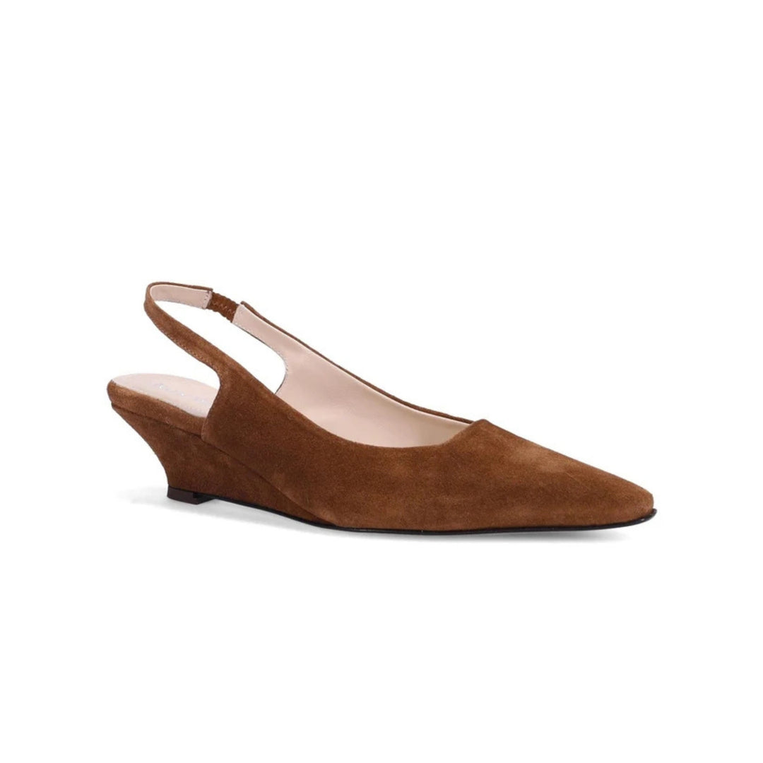 Bryne Wedged Sling Back in Saddle