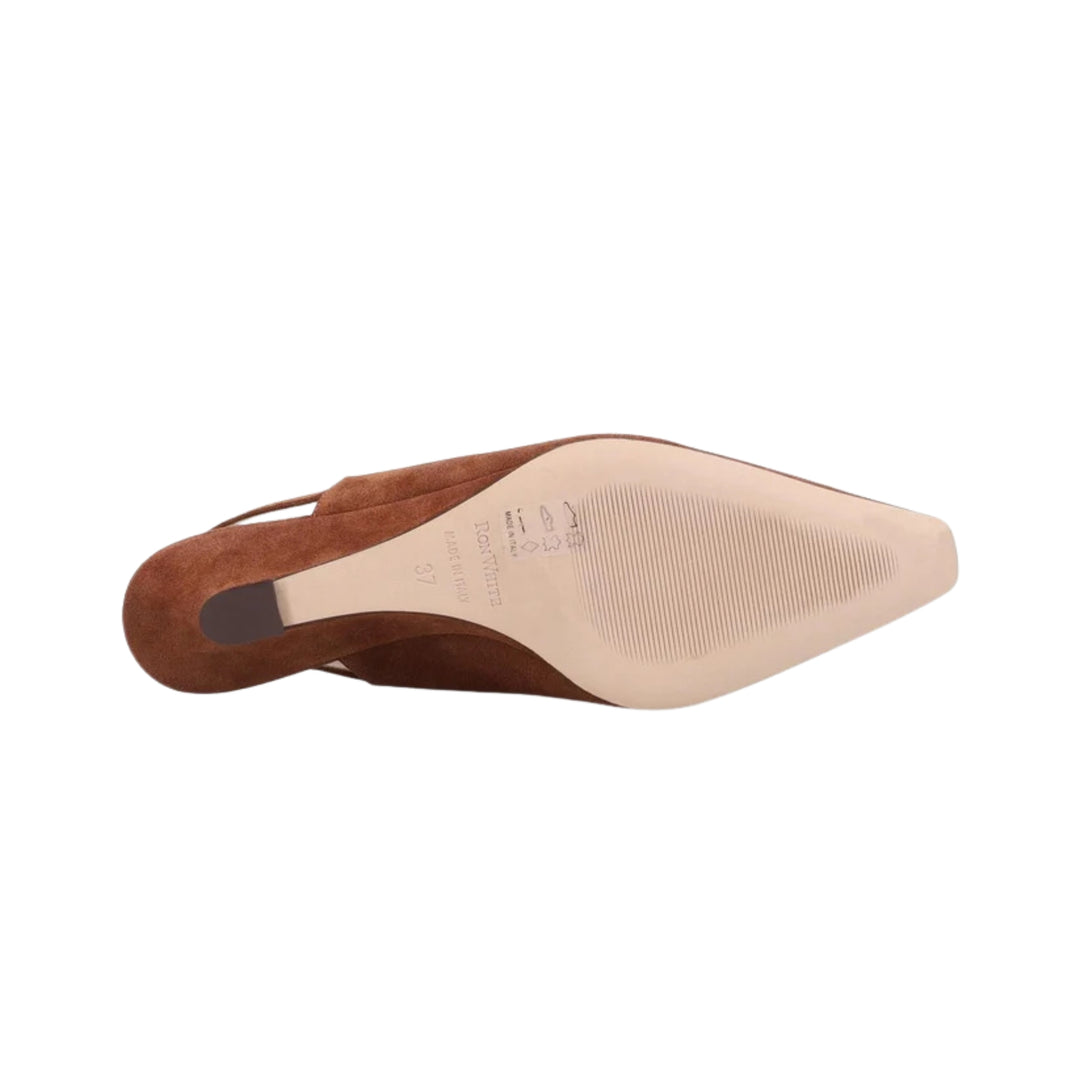 Bryne Wedged Sling Back in Saddle