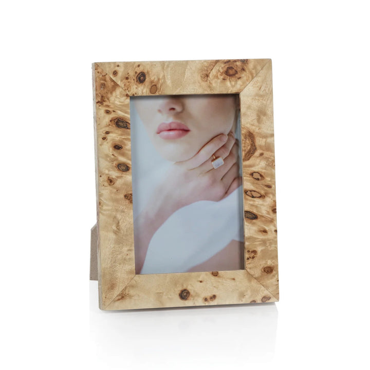 Burlwood Veneer Photo Frame 4x6