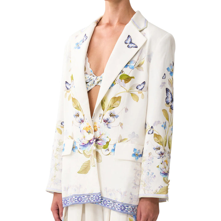 Boyfriend Jacket in Botanical Ballads