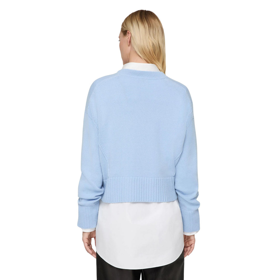 CREWNECK CROPPED SWEATER