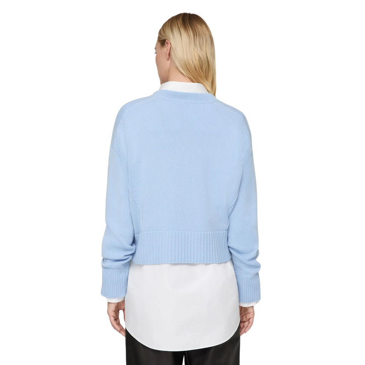 CREWNECK CROPPED SWEATER