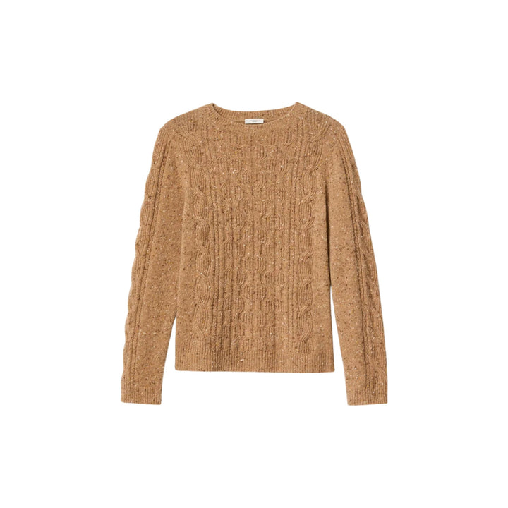 Cable Donegal Crewneck Sweater