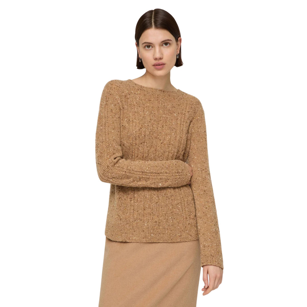 Cable Donegal Crewneck Sweater