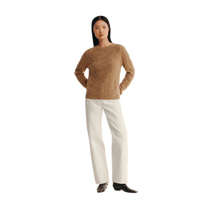 Cable Donegal Crewneck Sweater