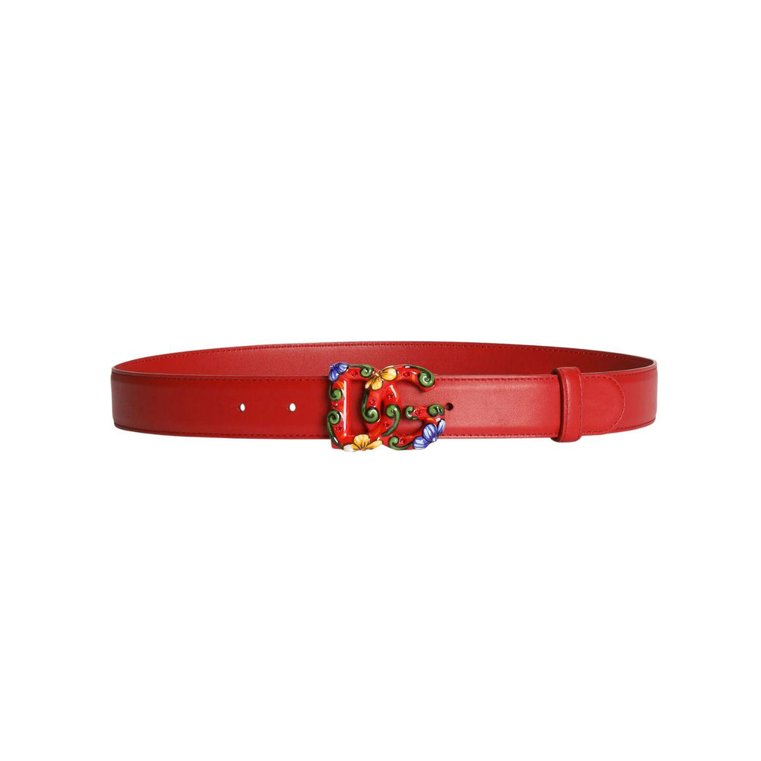 Carretto Buckle Calfskin Belt