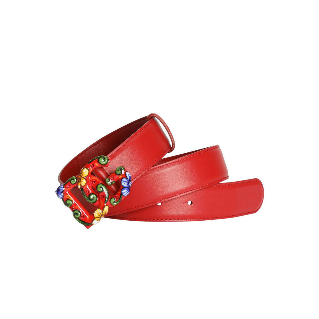 Carretto Buckle Calfskin Belt