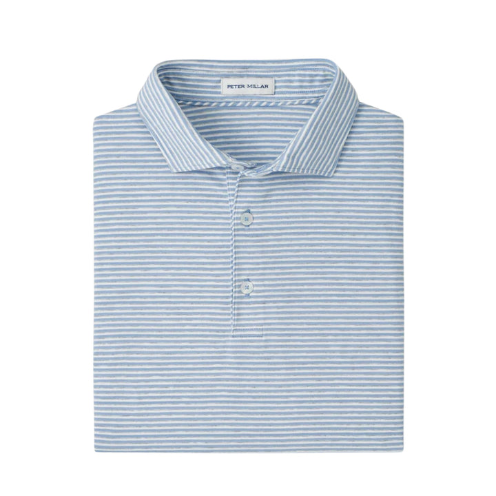 Calvert Crown Flex Cotton Polo in Cloudy Blue