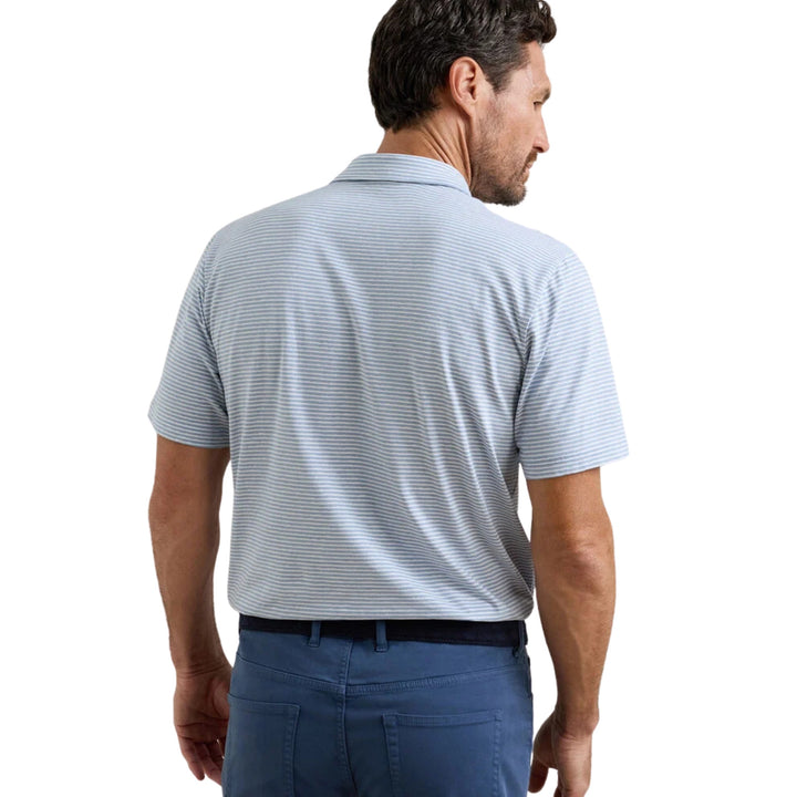 Calvert Crown Flex Cotton Polo in Cloudy Blue