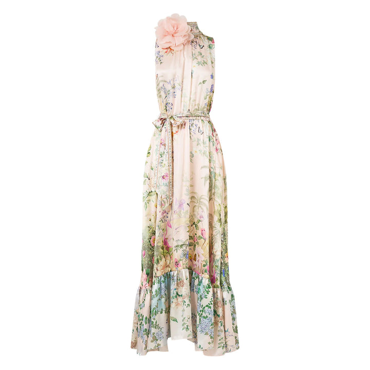 Necktie Dress With Elasticated Waist