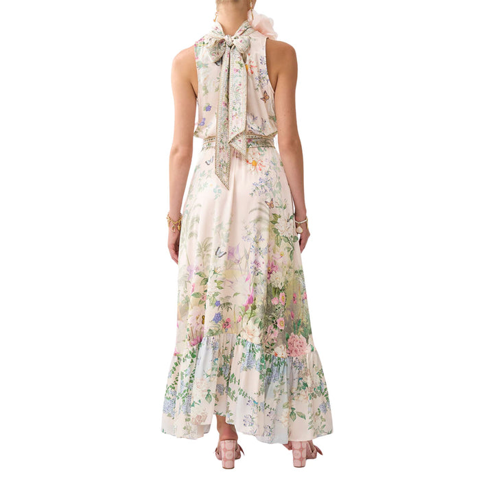 Necktie Dress With Elasticated Waist