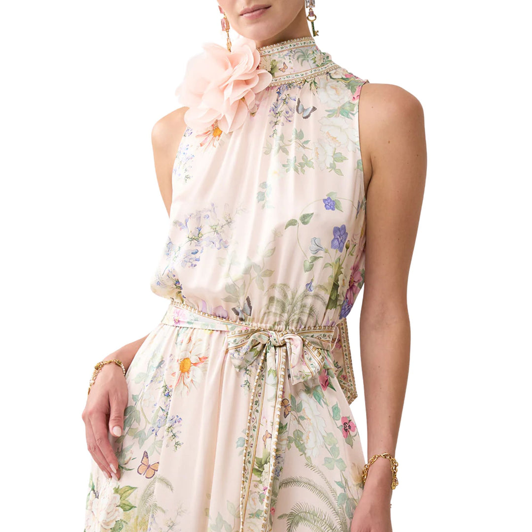 Necktie Dress With Elasticated Waist
