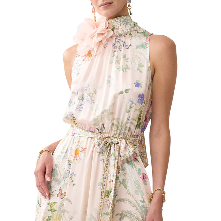 Necktie Dress With Elasticated Waist