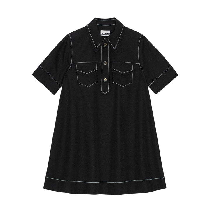 Crepe Sable Mini Dress
